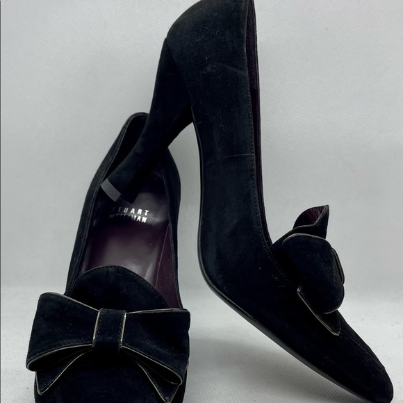 Stuart Weitzman Shoes - Stuart Weitzman suede bow pumps Sz 7